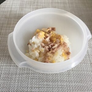 【離乳食後期】鶏ささみの親子丼